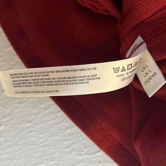 Free People Tank Intimately FP Alia Tank Top Colorblock Maroon & Pink Sz L NWT - Picture 14 of 15